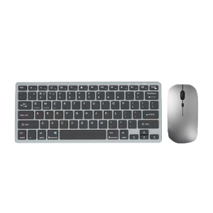Bluetooth Wireless Keyboard Rechargeable Compact Ultra-Slim 3 Modes Wireless Mouse for iPad iPad ProIOSAndroid TabletiMacWindows Laptop & Desktop