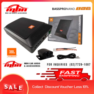 Hot Deals JBL Basspro Nano Car Under Seat Ultra-thin Subwoofer with Amplifier Active Power Auto Slim Subwoofer