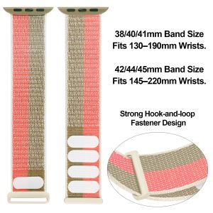 Nylon strap For apple watch 7 band 45mm 41mm 44mm 40mm 42mm 38mm bracelet belt watchband for apple watch series 7 6 SE 5 4 3 Film