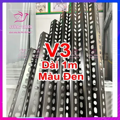 Sắt V lỗ V3 dài 30-40-60-80-120cm dày 1.6 ly - Lắp ráp kệ v lỗ đa năng Sắt V lỗ Làm kệ sắt