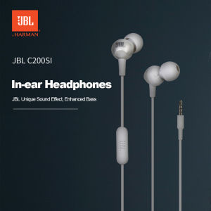 JBL C200si In-ear Earphones 3.5mm Wired Headset Sports Music Gaming Earbuds Deep Bass with Mic