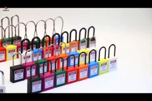 Nylon LOTO Padlock 38mm Lockout Industry Tools For Insulation Safety Engineering Padlock