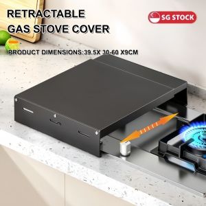 Retractable Kitchen Stove Cover Induction Cooker Bracket Stove Hob Cover Gasstove Shelves