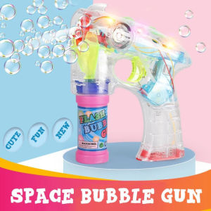 Electric Bubble Gun Toy Fully-automatic Cartoon Bubble Water Gun Music Bubble Machine Mainan Budak Swimming Shower Tois