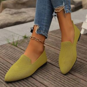 Free Shipping Plus-Size Pointed-Toe Flats WomenS Slip-On Shoes Shallow-Cut Breathable Suitable For All Seasons And Designed For Work