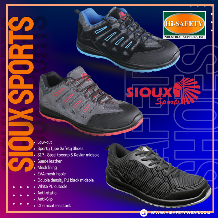 Sioux Sports Kevlar Sole Shoes SIOUX LITE Sporty Type Safety Shoes