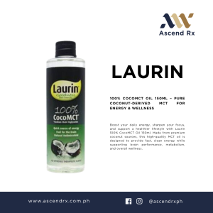 Laurin 100% CocoMCT Oil 150ml – Pure Coconut-Derived MCT for Energy Brain Power & Wellness by ascendrx