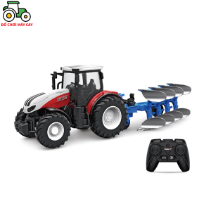 Máy kéo 210 HP_Bánh nhỏ + Cày trụ - Điều khiển từ xa (RC) xe máy cày đồ chơi xe nông trại MK16BNCT