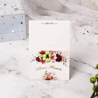🇲🇾 European Flower Bronzing Greeting Wishes Card Happy Birthday Love Thank You Wish All The Best Miss You Kad Ucapan