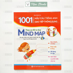 Sách - 1001 Mẫu Câu Tiếng Anh Giao Tiếp Thông Dụng - Theo Sơ Đồ Tư Duy Min Map (Dành Cho Trẻ Em) - Có File Đọc Kèm Theo