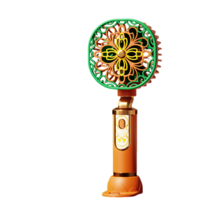 LOVELY HUT 3 Speeds Portable Electric Fan Retro Quiet Operation Personal Cooling Fan Long Battery Life Vintage USB Rechargeable Fan Indoor Outdoor Use