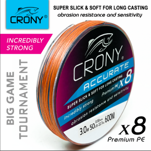 Senar pancing super kuat PE X8 Crony Accurate