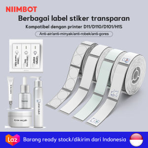 Kertas Label Transparan untuk Mesin Label NIIMBOT D11/D110/D101/H1S Kertas Label Termal Berkualitas Tinggi untuk Pengelolaan Produk dan Dokumen