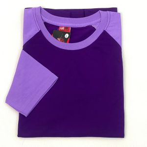 Kaos Oblong  Polos Reglan  Pria Wanita Ungu Lilac  Dewasa   M L XL XXL Lengan Panjang Baju Seragam