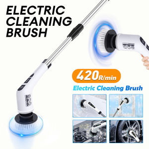 19900PSI 9 IN 1 Multifunctional Electric Cleaning Brush Handheld Wireless 9 Brush Head Bathroom Kitchen Brush