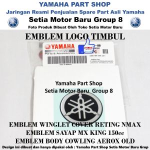 Stiker Emblem Logo Winglet Sayap Mxking Mx King Aerox Cover Reting Nmax N Max Asli Yamaha