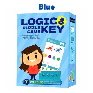 3D Logic Key Thinking Training Intellectual Multifunction Early Educational Montessori Logic Key Puzzle Game