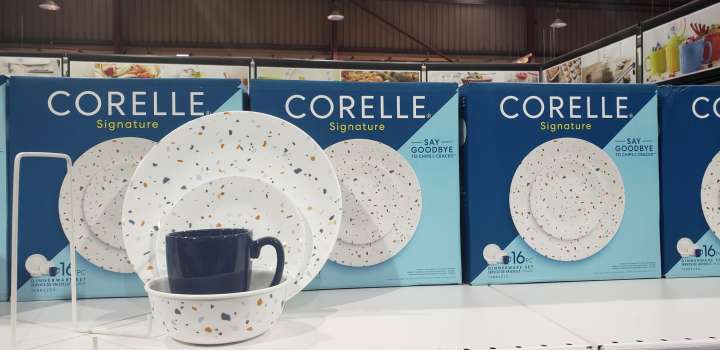 Corelle Signature Corelle Terrazzo Rosa Corelle 18-Piece Service