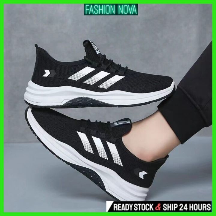 Fashion Nova 🎁 Ready Stock 🌈 Stripe Sneakers Kasut lelaki Men Low Tops ...