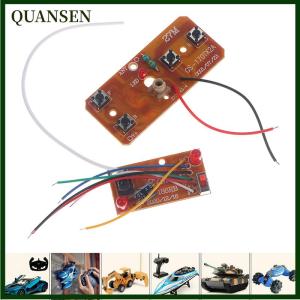 QUANSEN 4CH RC Remote Control 27MHz Circuit PCB Transmitter Receiver Board Radio System for RC Car