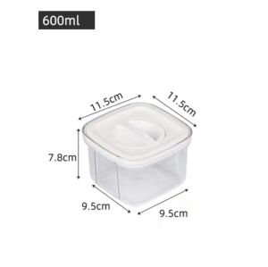 DXL Airtight Sealed Jar Transparent Plastic Household Kitchen Moisture-proof Food grade Nut Tea Storage Jar Grain Storage Box