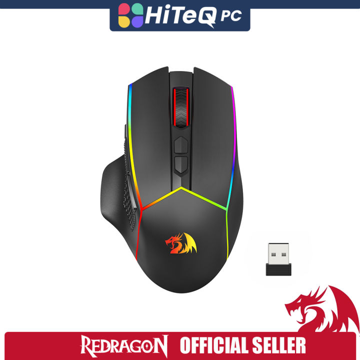 HiteqPC | REDRAGON M814 RGB PRO AXE PRO TRI-MODE WIRELESS GAMING MOUSE