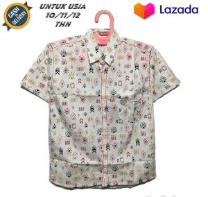 Kemeja Lengan Pendek Anak Laki Laki Pria Remaja Dewasa Bahan Katun Strecth Adem Melar Motif Bermotif Polos Kotak Kotak  Murah Umur Usia PAUD TK SD SMP SMA Umur Usia 1 2 3 4 5 6 7 8 9 0 Tahun-UMMIBUSANA0605041322
