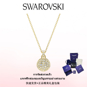 ♈Swarovski♈ สร้อยคอแฟชั่นใหม่ของผู้หญิง.สร้อยคอจี้เมเทโอร่าเพชรสีขาวชุบทอง.ของขวัญวันวาเลนไทน์ ของขวัญวันเกิด ฟรีกล่องของขวัญแท้