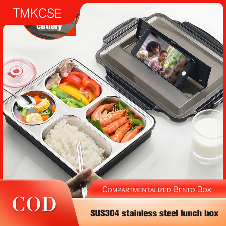 Portable SUS Stainless Steel 304 Outdoor Bento Box Leak-proof ...