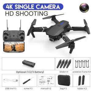 Drone E88 Pro 4K Camera Foldable WiFi Remote Control with Auto Obstacle Avoidance Aerial Photography Quadcopter