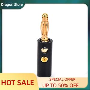 Dragon 10pcs lot audio speaker screw banana plate plugs connectors 4mm