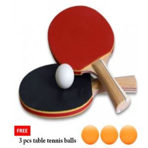 CHB 6 Loaded Table Tennis Balls & Racket Set: Perfect for Competition Training