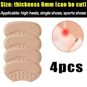 12PCS Antiwear Heel Sticker Sneakers Adjust Shoe Size Foam Pad High Heels Adjustable Adhesive Insoles Patch Outdoor Sports Anti Fall Shoes Inserts