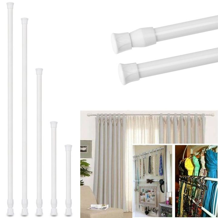 ENID Curtain Rods Spring Loaded Tension Net Voile Bathroom Products