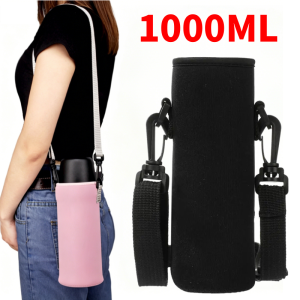 1000ml Tumbler Cover Bag Outdoor Insulate Cup Bag Tumbler Carrier Holder Pouch Cup Sleeve with Strap