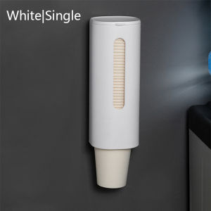 Dispenser Gelas Disposable Plastik Kertas Paper Wall Cup Holder Storage Plastic Holder Anti Dust Rack Organizer Tempat Gelas Plastik Tempat Gelas Paper Cup Kertas Paper Cup Dispenser