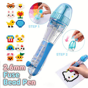 2.6mm Mini Perler Beads & Fuse Beads 9-in-1 Tool Kit with Tweezer Spoon Organizer Tray - for Hama Beads Art Kids Crafts DIY Melting Beads Projects