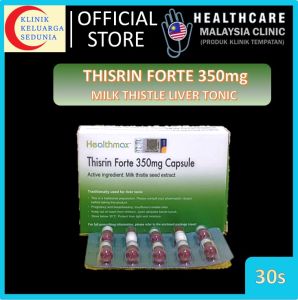 #KlinikKita| Liver Tonic Thisrin Forte 350mg Capsule Milk Thistle silymarin Hati Thirsin Healthmax GT Healthcare