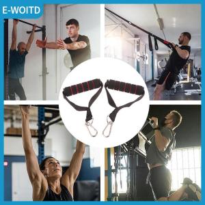 【E-WOITD】 D-Ring Metal Gym Handles Grip Workout Heavy Duty Cable Machine Handle With Hook For Yoga Exercise Workout Power Bands Gym