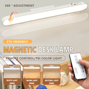 LED Rechargeable Light Magnetic Desk Lamp for Study Table Light With Remote Cabinet Lights Room