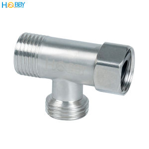 Tê cầu chia nước cho vòi vệ sinh inox 304 ren 21 Hobby home decor DNV3