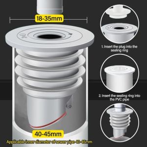 Silicone Drains Sewer Pipe Sealing Ring Water Plug Floor Drain Anti Odor Sewer Seal Stopper Shower Drainer Bathroom Accessories