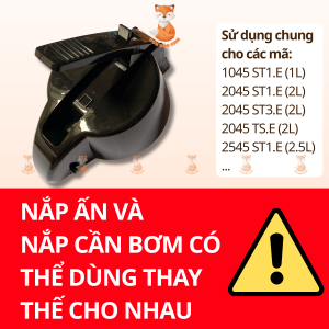 [HỎA TỐC] Nắp cần bơm phích Rạng Đông 1 lít 2 lít 25 lít mã 2045 ST2E 2545ST1.E 1045ST1E 2045ST1 2045ST3 nắp ấn nhựa gioăng ron phụ kiện thay thế bình thủy bình giữ nhiệt
