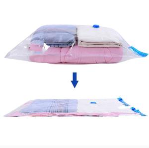 [12 CÁi Túi/Gói] Bơm Tay Miễn Phí 60*40CM Lưu Trữ Gia Đình Organizer Túi Nén Nhỏ Túi Chân Không Giày Tổ Chức