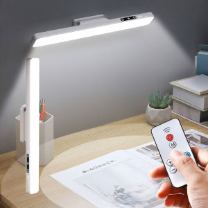 33cm Remote ControlLED Table Lamp Magnetic Desk Lamp USB Rechargeable Dimming Light Study La Cabinet Bedroom Lampu Meja