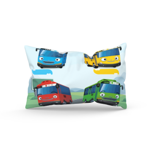 Sarung Bantal Tidur Anak (Sarung) Motif Kartun Ukuran 45x35 cm Motif Tayo by.Shafiyyah sarban