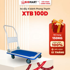 Xe Đẩy Tay 4 Bánh Phong Thạnh XTB 100D Tải Trọng 150kg