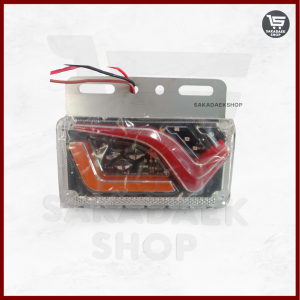 Model Terbaru Lampu Led Bak Truk Fuso Tronton Bis Model V Super Terang Bak 24V Universal Car Bis Truck
