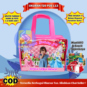 (50 PCS RESLETING) Tas Ulang Tahun Resleting Custom / Tas Ulang Tahun Resleting Anak / Tas ultah resleting muat KFC / goodie bag ulang tahun anak murah free desain gratis pakai resleting / Tas Bingkisan Ultah Anak Resleting / Goodie Bag Resleting KFC