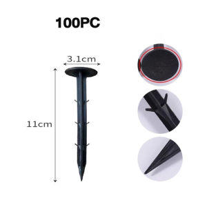 ผ้ากําจัดวัชพืชเจาะรู คลาสAAA พลาสติกคลุมวัชพืช ผ้าคลุมดิน ผ้าคลุมหญ้ผ้าคลุ ป้องกันรังสีUV หมหดปัญาหญ้าขึ้นกวน 0.8m×0.8m 1.2m×1.2m 1.5m×1.5m